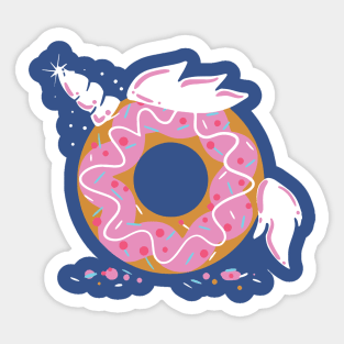 donut unicorn 2 Sticker